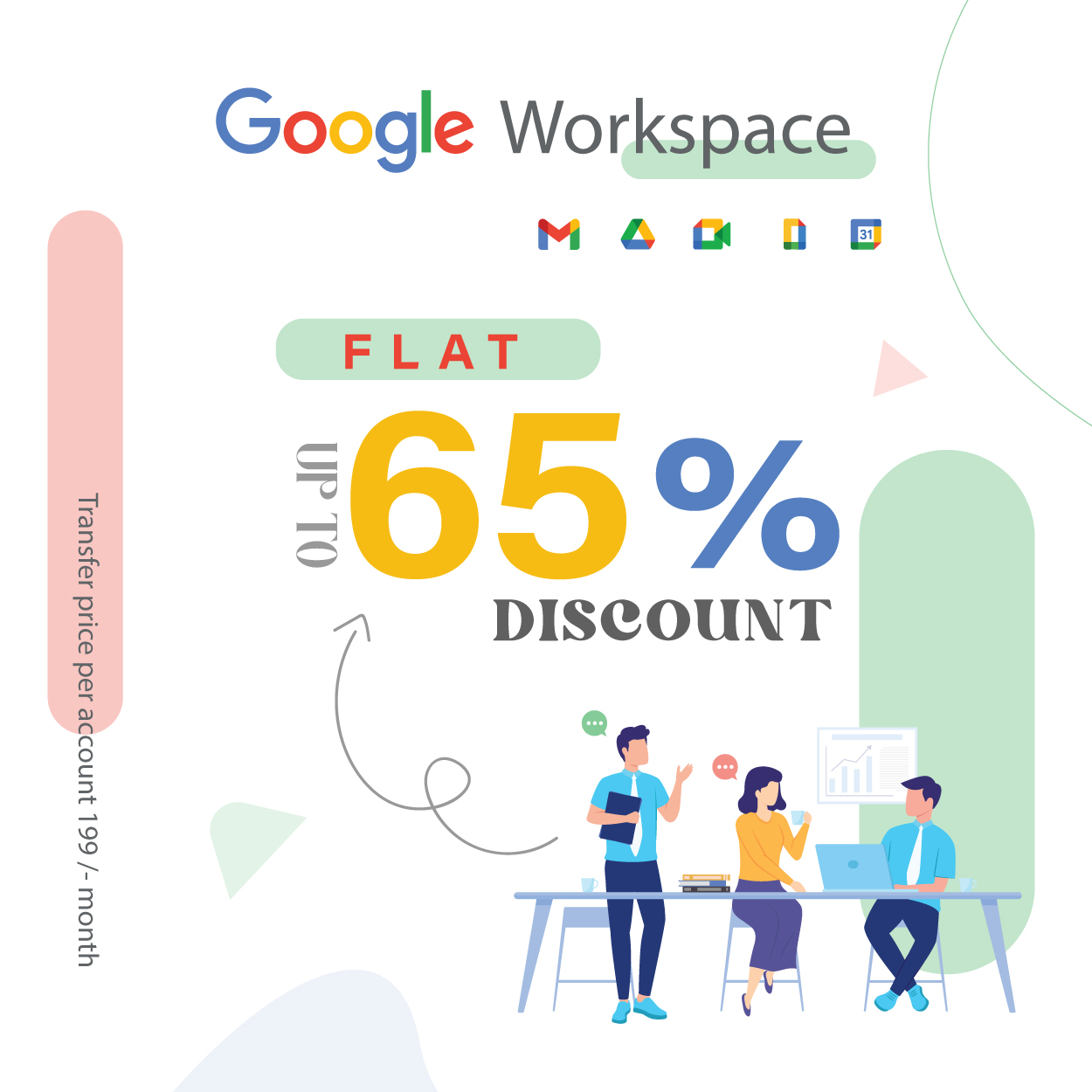 Unleash the power of teamwork with Google Workspace.
